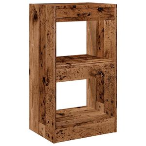 vidaXL Skriňa na knihy/Izbov&yacute; prep&aacute;žka Old Wood 40x30x72 cm