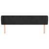 vidaXL Čelo postele so záhybmi čierne 203x23x78/88 cm zamat