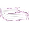 vidaXL Box Spring Posteľ s matracmi Tmavomodr&aacute; 180x210 cm Zamat