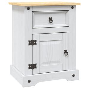vidaXL Nočn&yacute; stol&iacute;k biely 53x39x67 cm mexick&aacute; borovica Corona Range