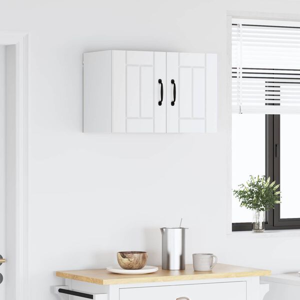 vidaXL Horn&aacute; kuchynsk&aacute; skrinka Biela 60 x 31 x 40 cm Kompozitn&eacute; drevo