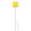 vidaXL Vianočn&eacute; svetlo so zemn&yacute;m hrotom LED skladacie žlt&eacute; 57 cm