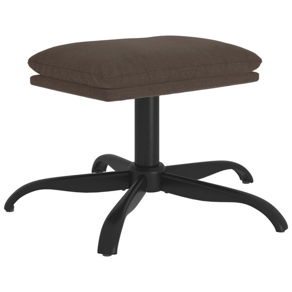 vidaXL Podnožka tmavosiv&aacute; 60x60x36 cm l&aacute;tka z mikrovl&aacute;kna