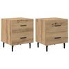 vidaXL Nočn&yacute; stol&iacute;k so z&aacute;suvkou 2 pcs Remeseln&yacute; dub 40 x 35 x 47,5 cm