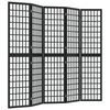 vidaXL Skladací paraván s 5 panelmi japonský štýl 200x170 cm čierny