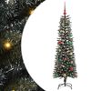 vidaXL Umel&yacute; vianočn&yacute; stromček Zelen&aacute; 150 cm PVC, plast a oceľ