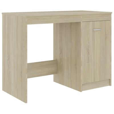 vidaXL Písací stôl, dub sonoma 140x50x76 cm, drevotrieska