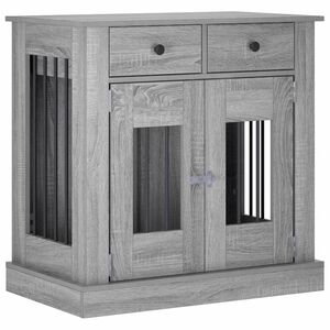 vidaXL N&aacute;bytok pre psa Siv&yacute; Sonoma 80 x 47,5 x 80 cm Kompozitn&eacute; drevo