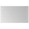 vidaXL Zrkadlo do k&uacute;peľne s LED Priehľadn&aacute; 50 x 30 cm tvrden&eacute; sklo