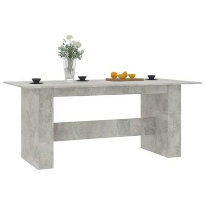 vidaXL Jedálenský stôl betónovo-sivý 180x90x76 cm drevotrieska
