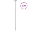 vidaXL Z&aacute;hradn&eacute; kol&iacute;ky k rastlin&aacute;m 20 ks tmavozelen&eacute; 61 cm oceľ