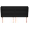 vidaXL Čelo postele so z&aacute;hybmi čierne 163x23x118/128 cm l&aacute;tka