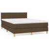 vidaXL Boxspring posteľ s matracom tmavohned&aacute; 140x200 cm l&aacute;tka