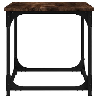 vidaXL Príručný stolík dymový dub 40x40x40 cm spracované drevo