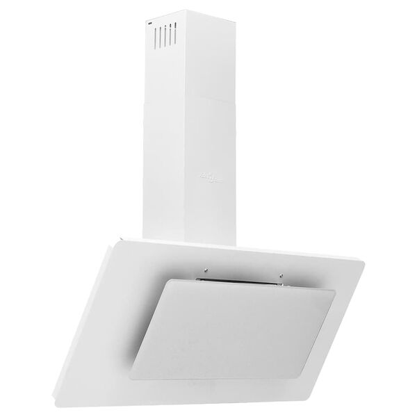 vidaXL N&aacute;stenn&yacute; digestor 90 cm nehrdzavej&uacute;ca oceľ a tvrden&eacute; sklo biely