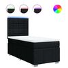 vidaXL Posteľn&yacute; r&aacute;m boxspring s matracom čierny 80x200 cm l&aacute;tka