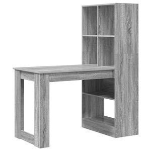 vidaXL St&ocirc;l Siv&yacute; Sonoma Kompozitn&eacute; drevo 122 x 67 x 145 cm