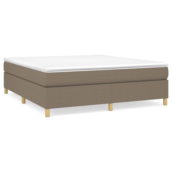 vidaXL Posteľn&yacute; r&aacute;m boxspring s matracom sivohned 160x200 cm l&aacute;tka
