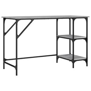 vidaXL St&ocirc;l siv&yacute; dub sonoma 120x50x75 cm kov a kompozitn&eacute; drevo