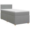 vidaXL Posteľ boxspring s matracom Svetlosiv&aacute; 90 x 190 cm L&aacute;tka