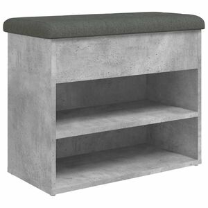 vidaXL Lavička na top&aacute;nky bet&oacute;novo siv&aacute; 62x32x50 cm kompozitn&eacute; drevo