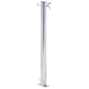 vidaXL Z&aacute;hradn&yacute; vodn&yacute; stĺpik 40 cm nehrdzavej&uacute;ca oceľ okr&uacute;hly