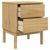 vidaXL Nočný stolík voskovohnedý 45x39x57 cm masívne borovicové drevo