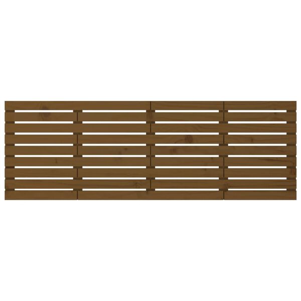 vidaXL N&aacute;stenn&eacute; čelo postele medovohned&eacute; 206x3x63 cm mas&iacute;vna borovica