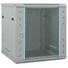 vidaXL Sieťov&yacute; kabinet s &uacute;ložiskom Siv&aacute; 60 x 60 x 65 cm Oceľ