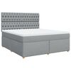 vidaXL Boxspring posteľ s matracom bledosiv&aacute; 180x200 cm l&aacute;tka