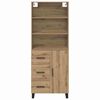 vidaXL Highboard Remeseln&yacute; dub 69,5 x 34 x 180 cm Kompozitn&eacute; drevo