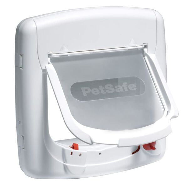 PetSafe Magnetick&aacute; 4-smern&aacute; klapka pre mačky Deluxe 400 biela 5005