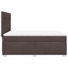 vidaXL Boxspring posteľ s matracom tmavohned&aacute; 140x190 cm l&aacute;tka
