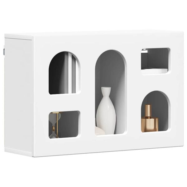 vidaXL Z&aacute;vesn&aacute; skrinka N&aacute;stenn&yacute; Biela 60 x 20 x 40 cm Kompozitn&eacute; drevo