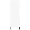 vidaXL Vysoká skrinka biela 40x36x110 cm spracované drevo