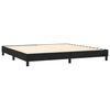 vidaXL Posteľn&yacute; r&aacute;m boxspring s matracom čierny 200x200 cm zamat