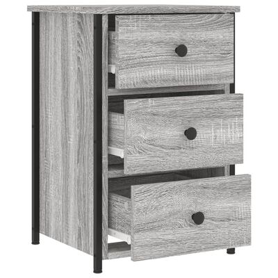 vidaXL Nočné stolíky 2 ks sivé sonoma 40x36x60 cm kompozitné drevo