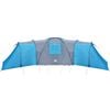 vidaXL Rodinný stan, kupola, 12 osôb, modrý, vodoodolný