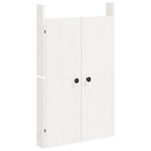 vidaXL Vonkaj&scaron;ie kuchynsk&eacute; dvierka MEPPEL biele 50x9x82 cm mas&iacute;vna borovica