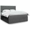 vidaXL Boxspring posteľ s matracom tmavosiv&aacute; 180x200 cm l&aacute;tka