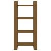 vidaXL Knižnica/deliaca stena medová 60x35x125 cm masívna borovica