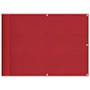 vidaXL Z&aacute;stena na balk&oacute;n červen&aacute; 75x800 cm 100 % polyester Oxford