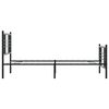 vidaXL Kovový rám postele s čelom a podnožkou čierny 107x203 cm