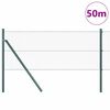 vidaXL Stĺp na plot. Zelen&aacute; 50 x 0,6 m (13 mm sieť) Ocel a PVC