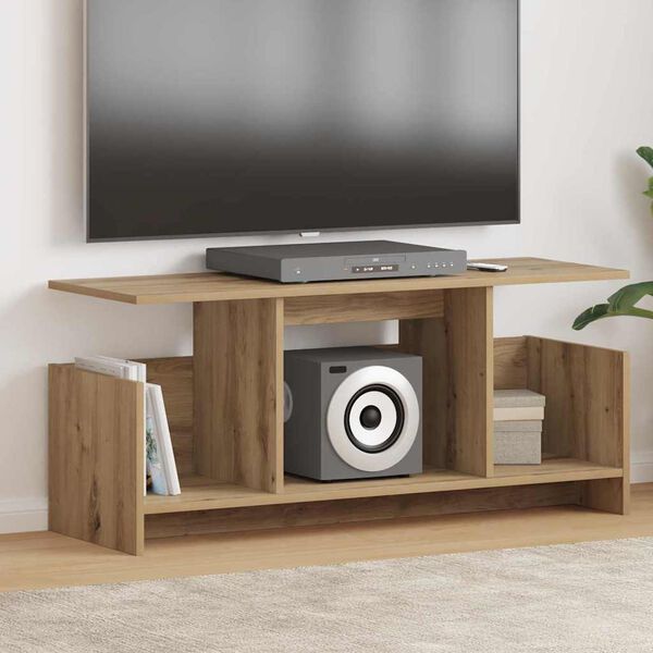 vidaXL TV stol&iacute;k Remeseln&yacute; dub 102 x 35 x 45 cm Kompozitn&eacute; drevo