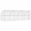 vidaXL Ps&iacute; kennel 3 ks Strieborn&aacute; 6 x 2 x 2 m Pozinkovan&aacute; oceľ