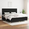 vidaXL Boxspring posteľ s matracom čierna 200x200 cm l&aacute;tka