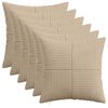 vidaXL Poťah na podložku 6 pcs ALMELO Sivohned&aacute; 30 x 30 cm man&scaron;estr