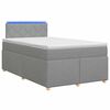 vidaXL Posteľ boxspring s matracom Svetlosiv&aacute; 120 x 190 cm L&aacute;tka
