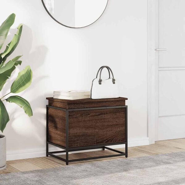 vidaXL &Uacute;ložn&yacute; box s vekom hned&yacute; dub 60x40x51,5 cm kompozitn&eacute; drevo